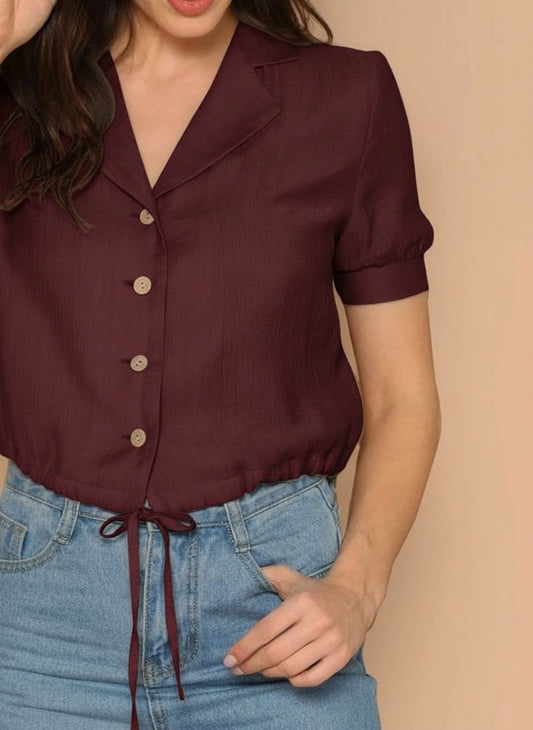 Classy shirt burgundy
